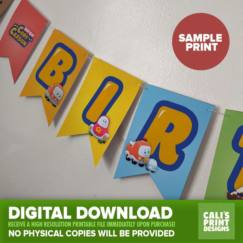 Printable Go Go Cory Carson Happy Birthday Banners Cory - Etsy