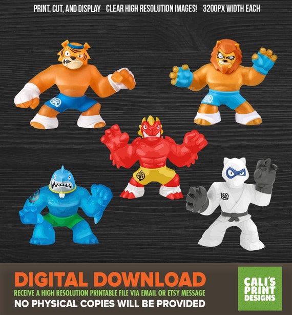 Printable Goo Jit Zu Png High Resolution Goojitzu Cutouts Etsy UK
