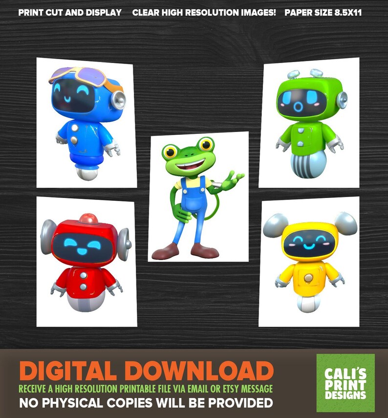 Printable Gecko s Garage Birthday High Resolution Cut Outs Etsy Australia Printable Gecko s Garage Birthday High Resolution Cut Outs Etsy Australia