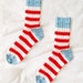 Classic Ribbed Socks Slip Stitch Knitting Easy Knitting Pattern the ...