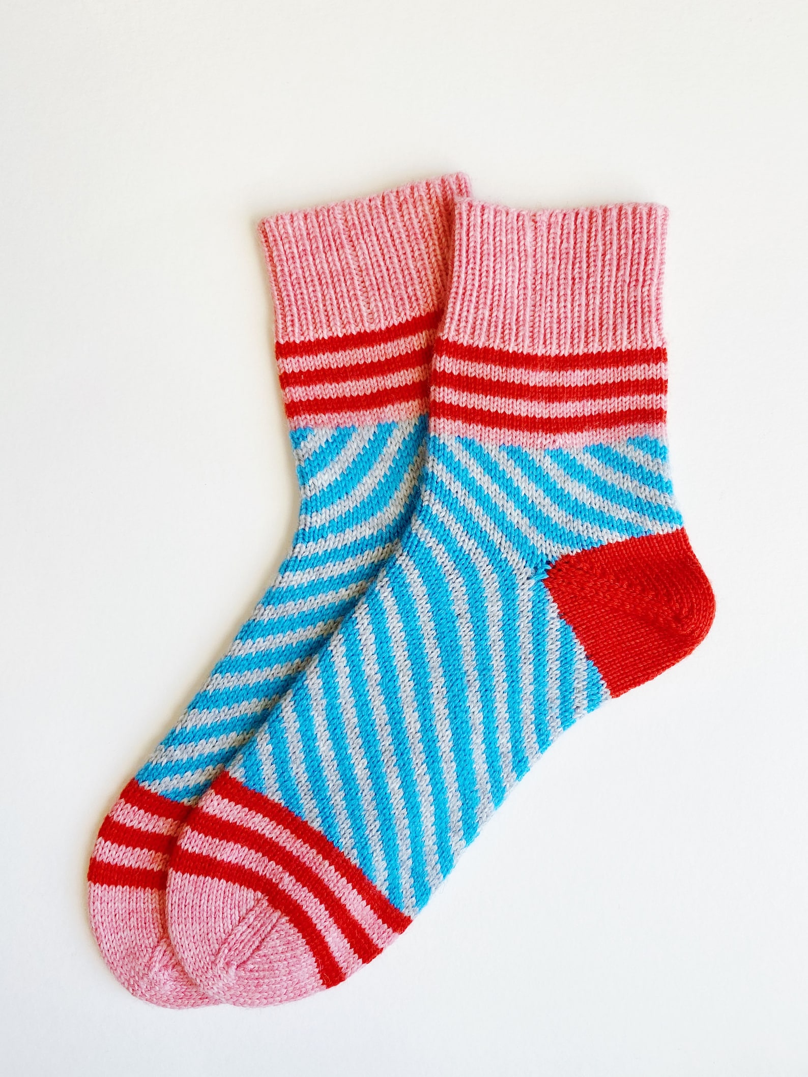 Easy Beginner Sock Knitting Pattern Set The Summerland Sock Etsy