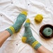 Easy Ribbed Socks Knitting Pattern ~ Totally Rad Ribbed Socks - Etsy