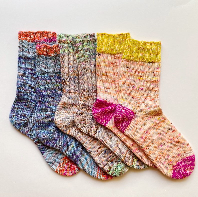Easy Basic Worsted Weight Sock Knitting Pattern The image 9