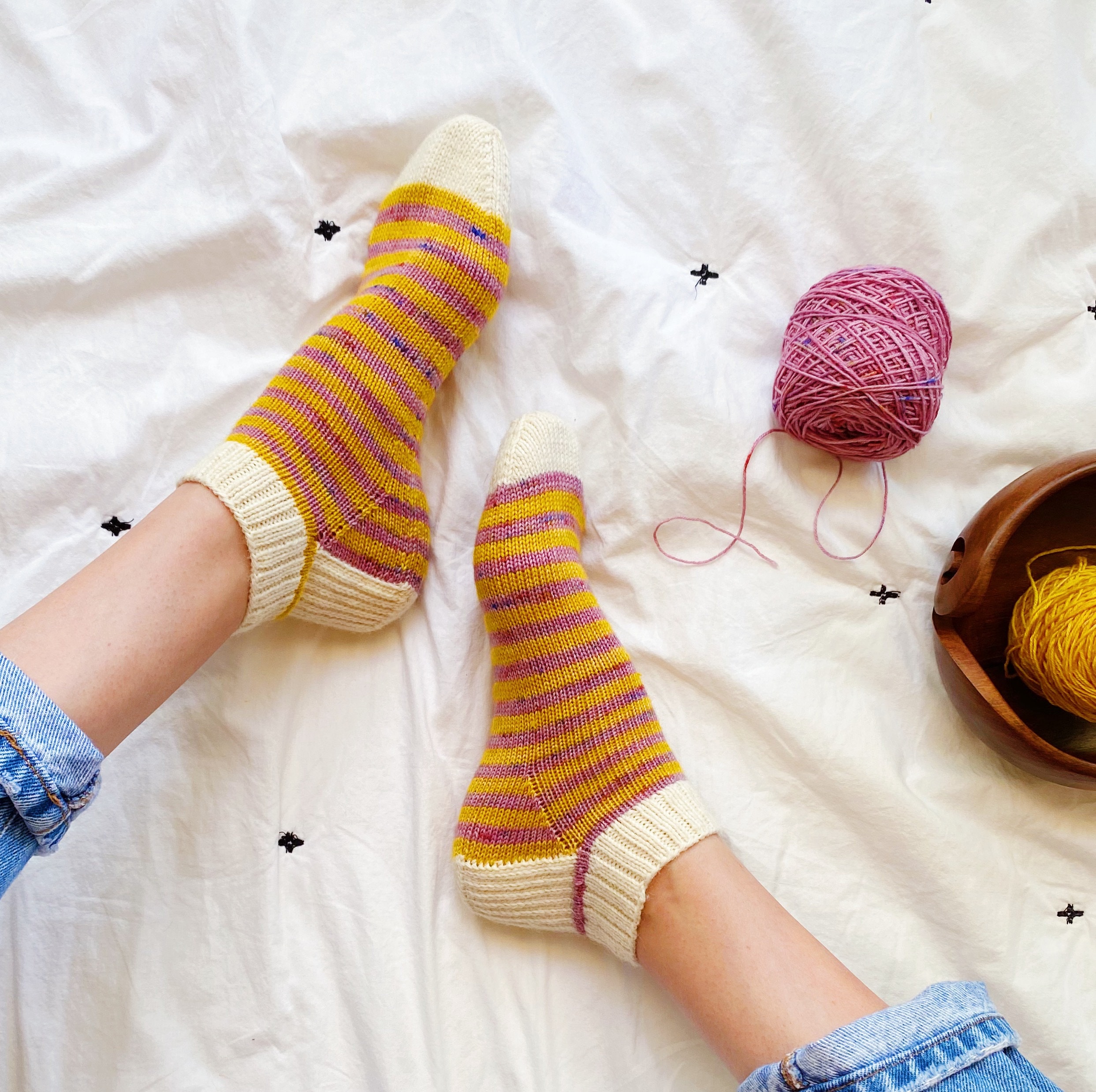 Easy Basic Shorty Sock Knitting Pattern Set Etsy