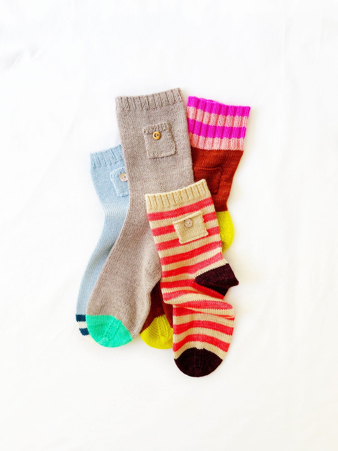 Pocket Socks Beginner Friendly Sock Knitting Pattern, Easy Sock ...