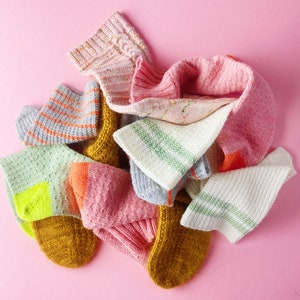 Easy Textured Sock Pattern Set - The Hello Sailor Sock Set