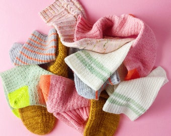 Easy Textured Sock Pattern Set - The Hello Sailor Sock Set