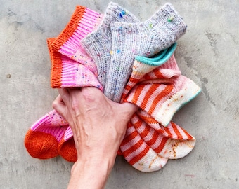 Easy Basic Sock Knitting Pattern ~ Shorty Sock Knitting Pattern Set Vol. II