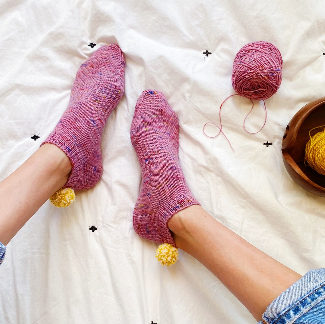 Easy Basic Shorty Sock Knitting Pattern Set Etsy