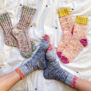 Easy Basic Worsted Weight Sock Knitting Pattern the Thicksgiving Socks ...