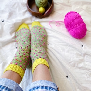 Pop Radio Socks Basic Texture Sock Knitting Pattern Easy Sock image 8