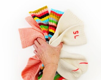 Easy, Classic, Beginner Friendly Sock Knitting Pattern - The True Crew Sock Set