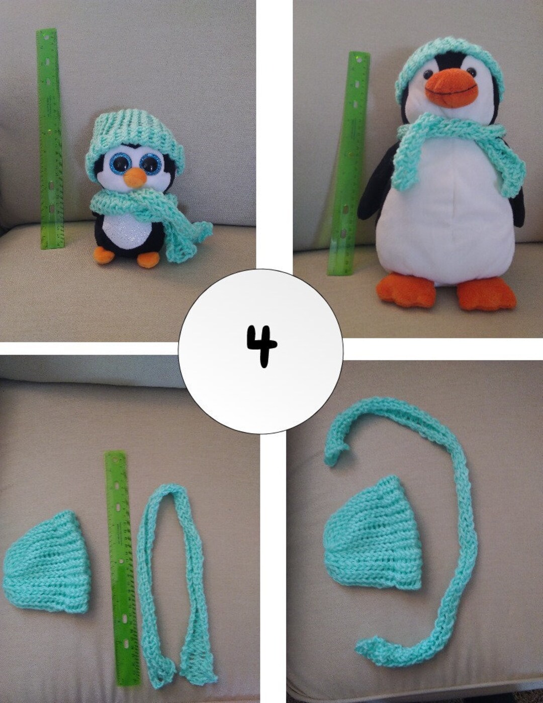 Handmade Stuffed Animal Hat/scarf Set Etsy