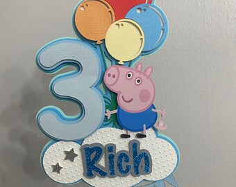 George Pig Cake Etsy George Pig Cake Etsy