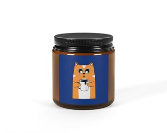 Scented Soy Candle (Multi-Size, Amber Jar)