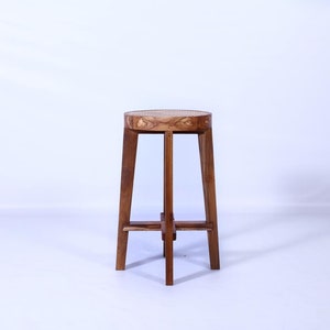 ROUND STOOL- artisanal furniture from India, an homage to Pierre Jeanneret