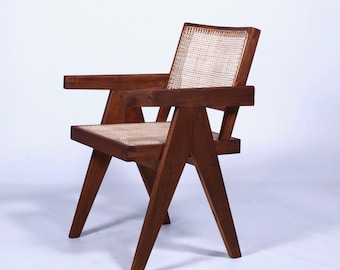 OFFICE chair - artisanal furniture from India, an homage to Pierre Jeanneret