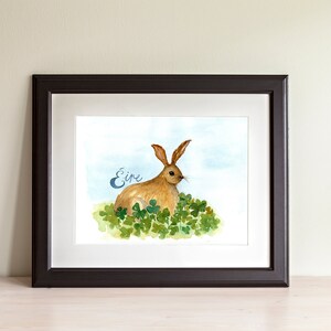 Irish Hare Print, Ireland animal art