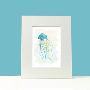 Jellyfish Print, jellyfish wall art, Colorful Sea Life Painting, Sea Creature Art