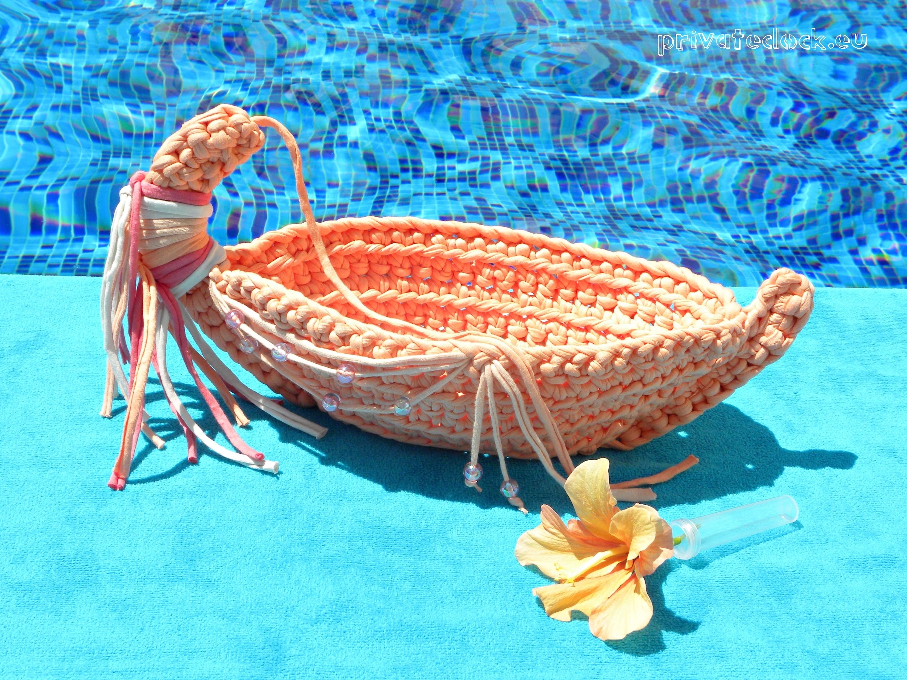 Basket Boat Home SPA Tropical Boat Eco Friendly Decor With Etsy