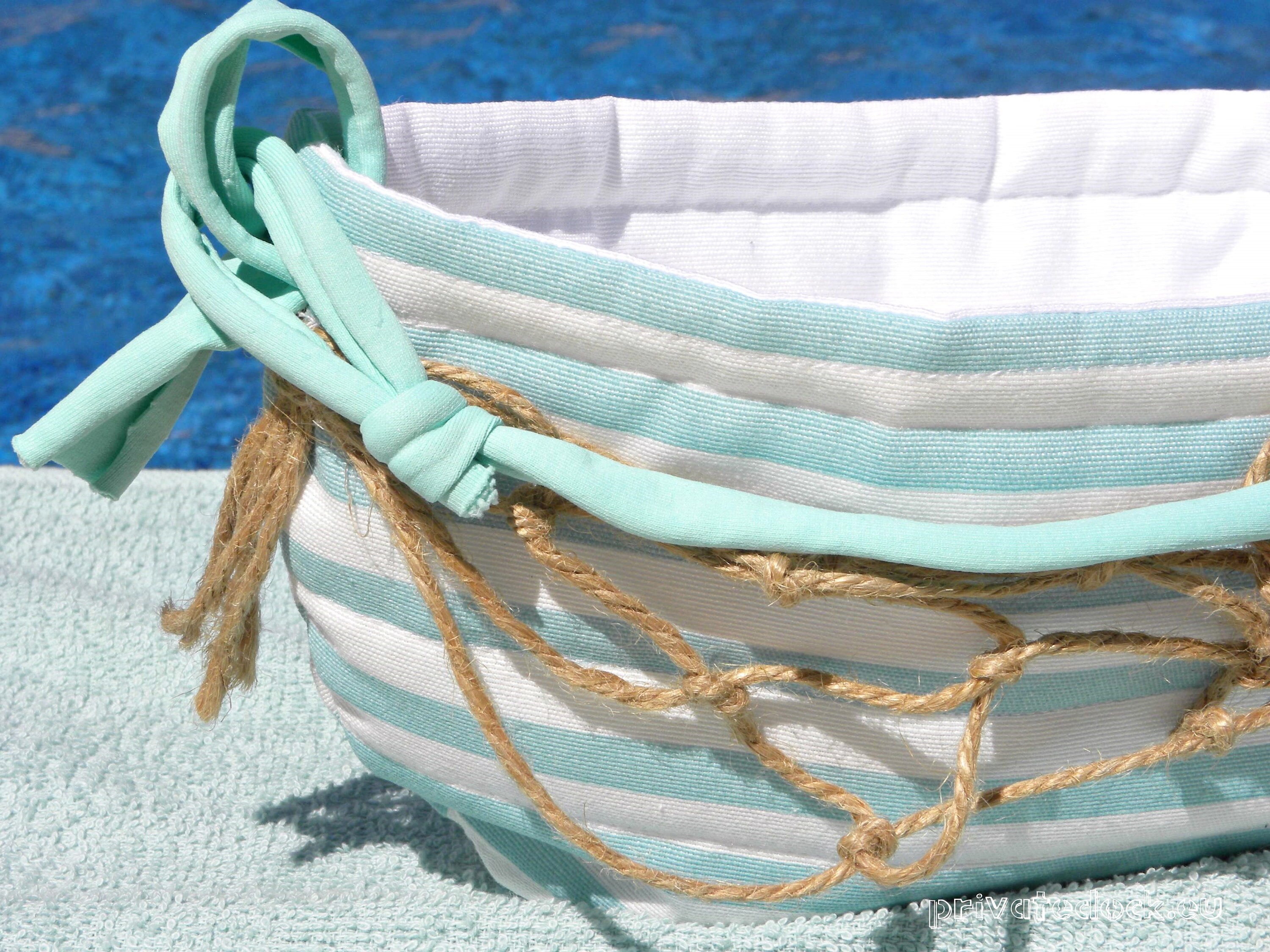 Basket Boat Fabric Basket, Home SPA, Coastal Decor, Sea House, Lake ...