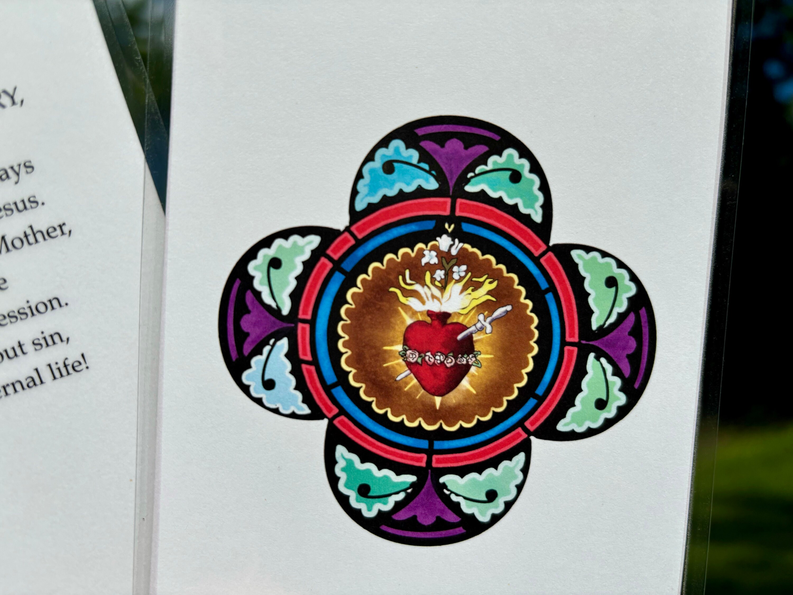 Immaculate Heart of Mary Prayer Card - Etsy