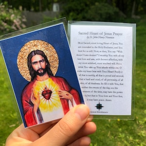 Sacred Heart of Jesus Prayer Card