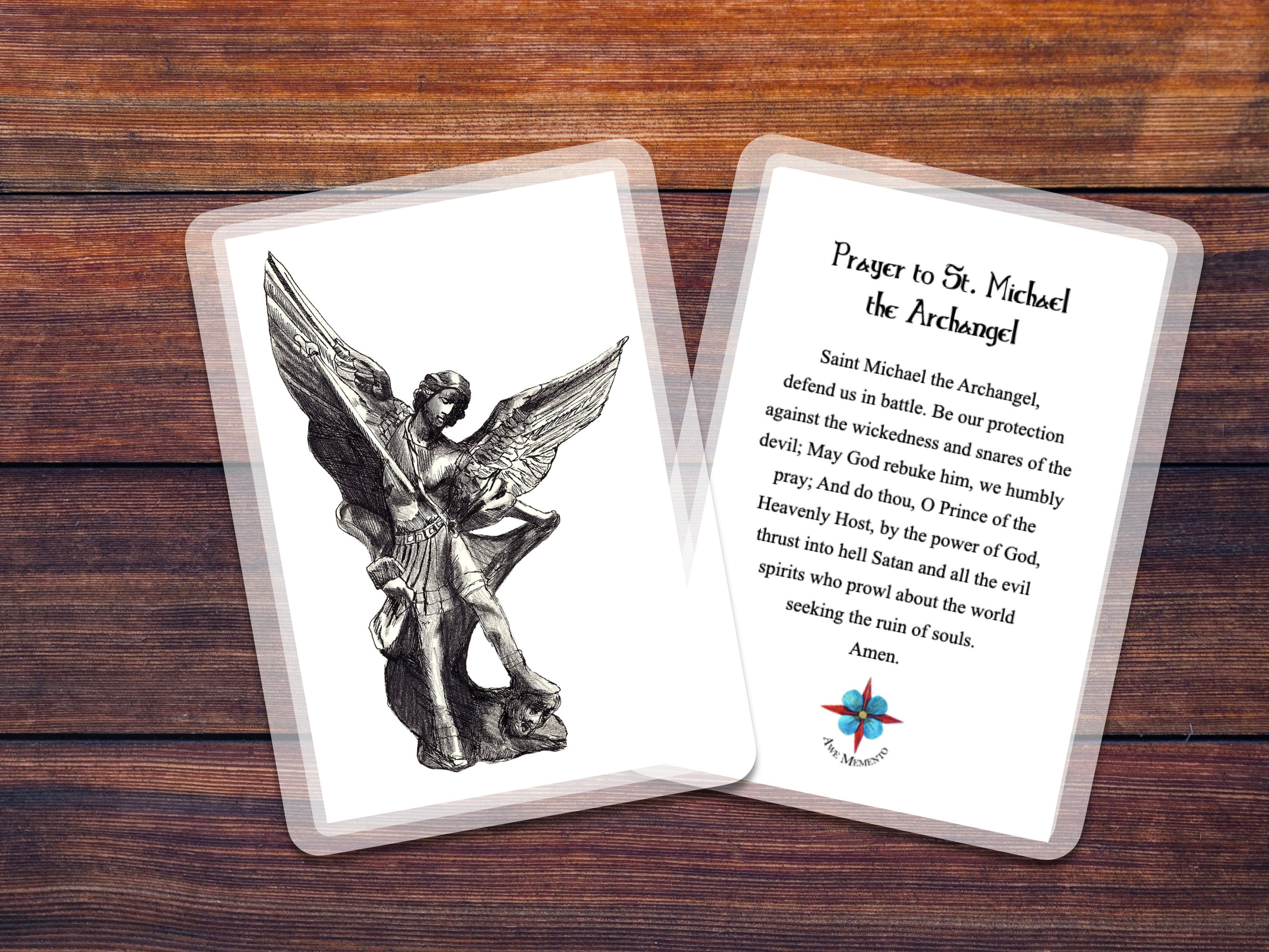 St. Michael the Archangel Prayer Card - Etsy