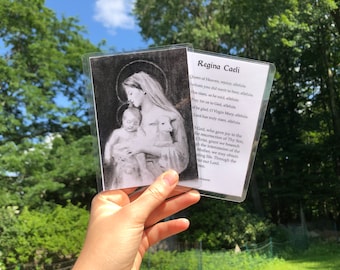 Regina Caeli Prayer Card