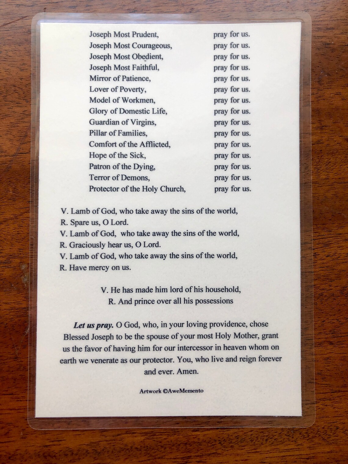 Litany Of St Joseph Printable