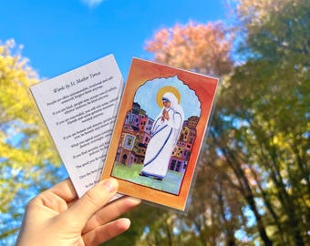 Mother Teresa Prayer Card