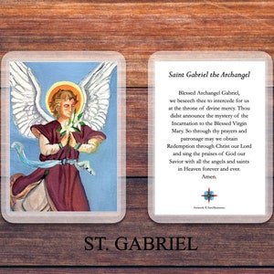 Archangel Prayer Cards, St. Michael, St. Gabriel, St. Raphael - Etsy