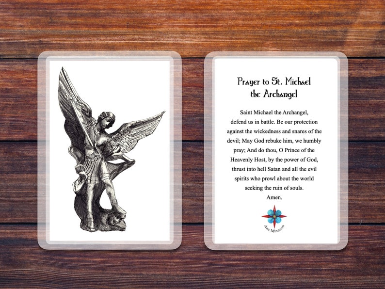 St. Michael the Archangel Prayer Card - Etsy