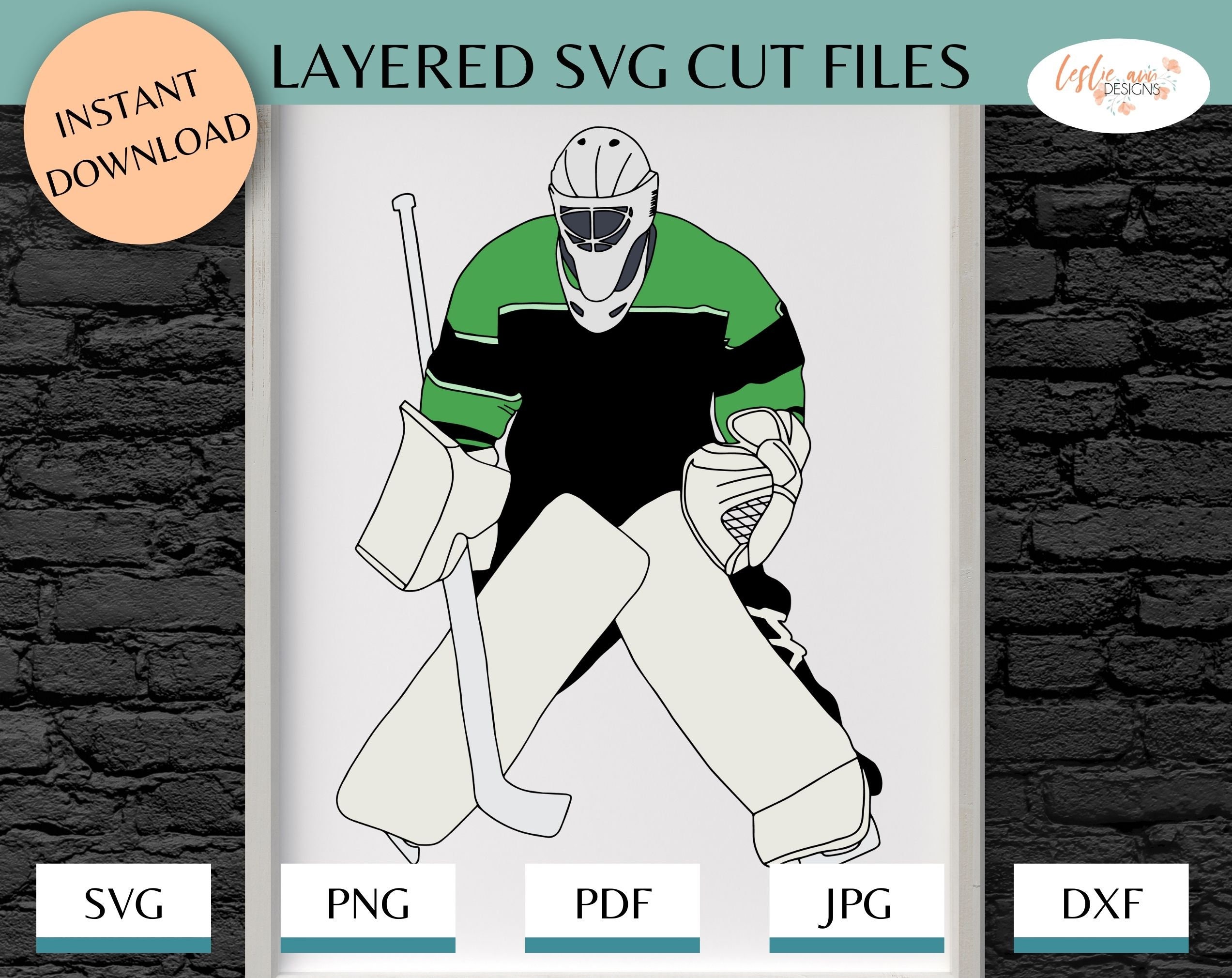 Ice Hockey Goalie Layered SVG Cut File for Cutting Machines, Hockey  Goaltender SVG, Hockey Goal Keeper, Hockey Nettender SVG - Etsy, image size:2545x2020