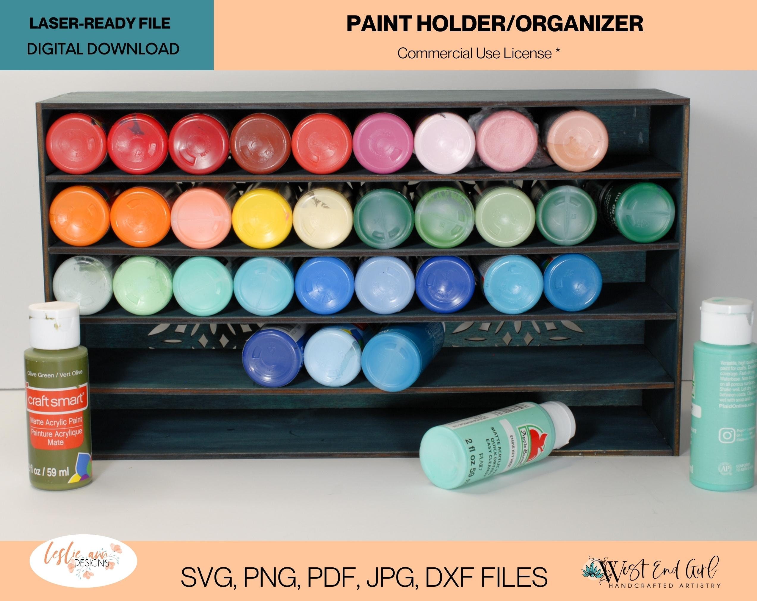 Craft Paint Rack, Paint Storage, Arts and Crafts, Acrylic Paint Storage,  Artist Paint Storage, Water Color Supplies, Craft Room Supplies, 