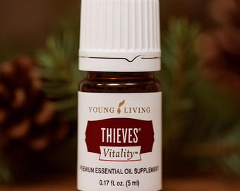 Thieves Vitality 5ml Essential Oil Young Living, Health and Wellness, 100% Pure Young Living Essential Oil