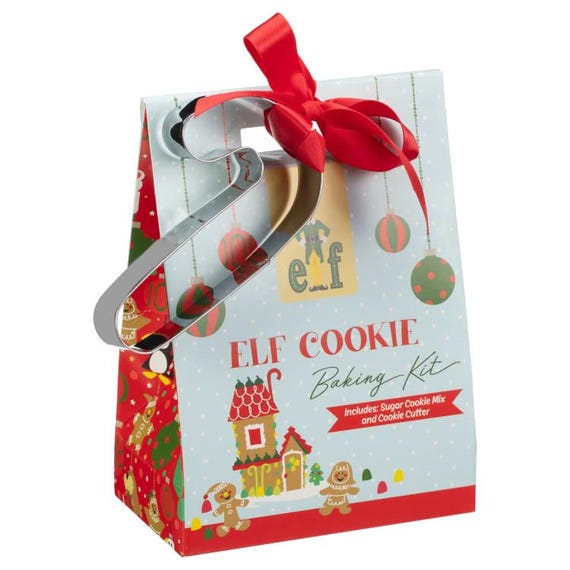 Elf Cookie Baking Kit 210g Christmas Treat Gift Set Party Supplier