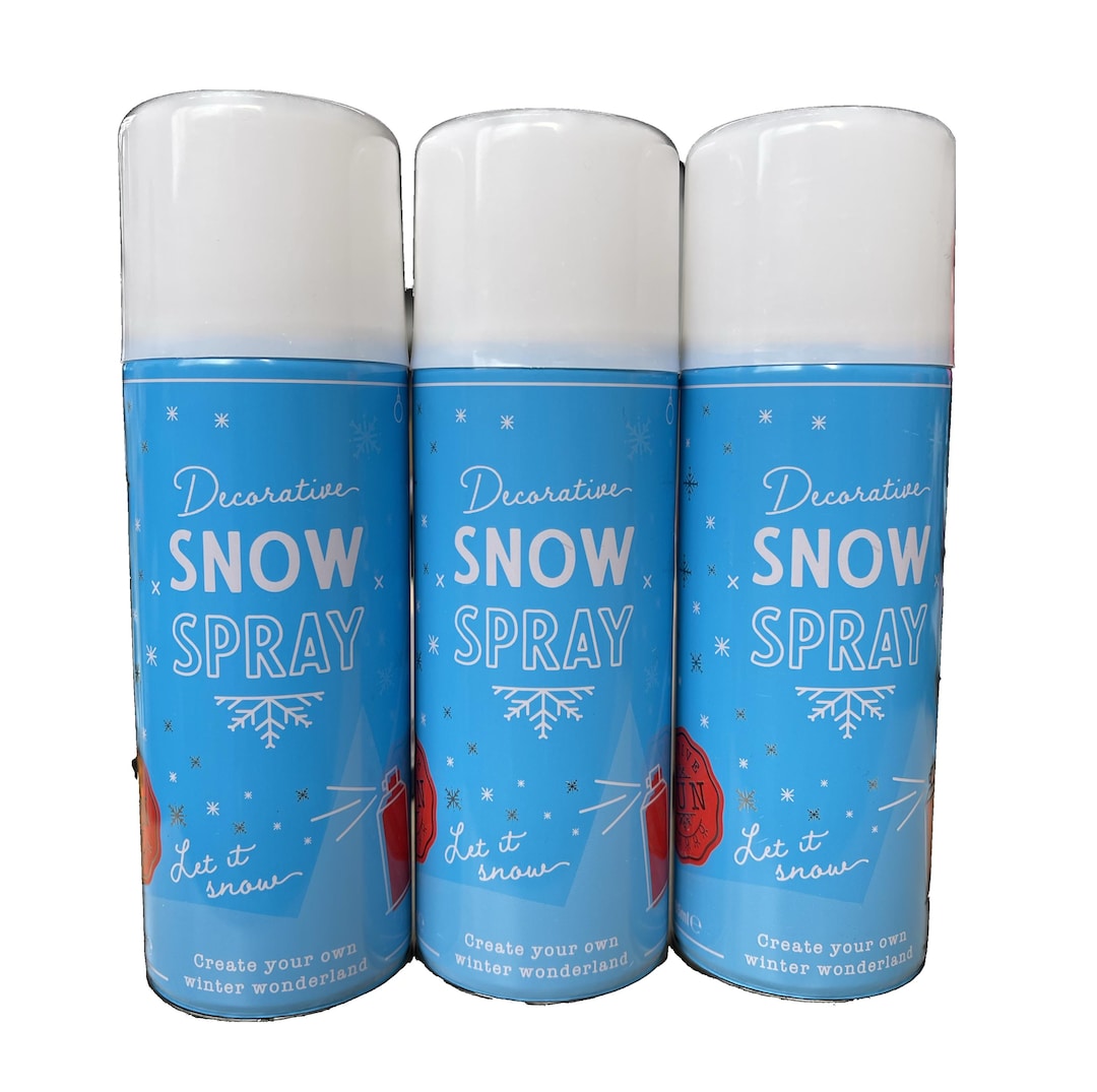 Christmas Xmas Decoration Snow Spray Fake Instant Snow Decorative Xmas ...