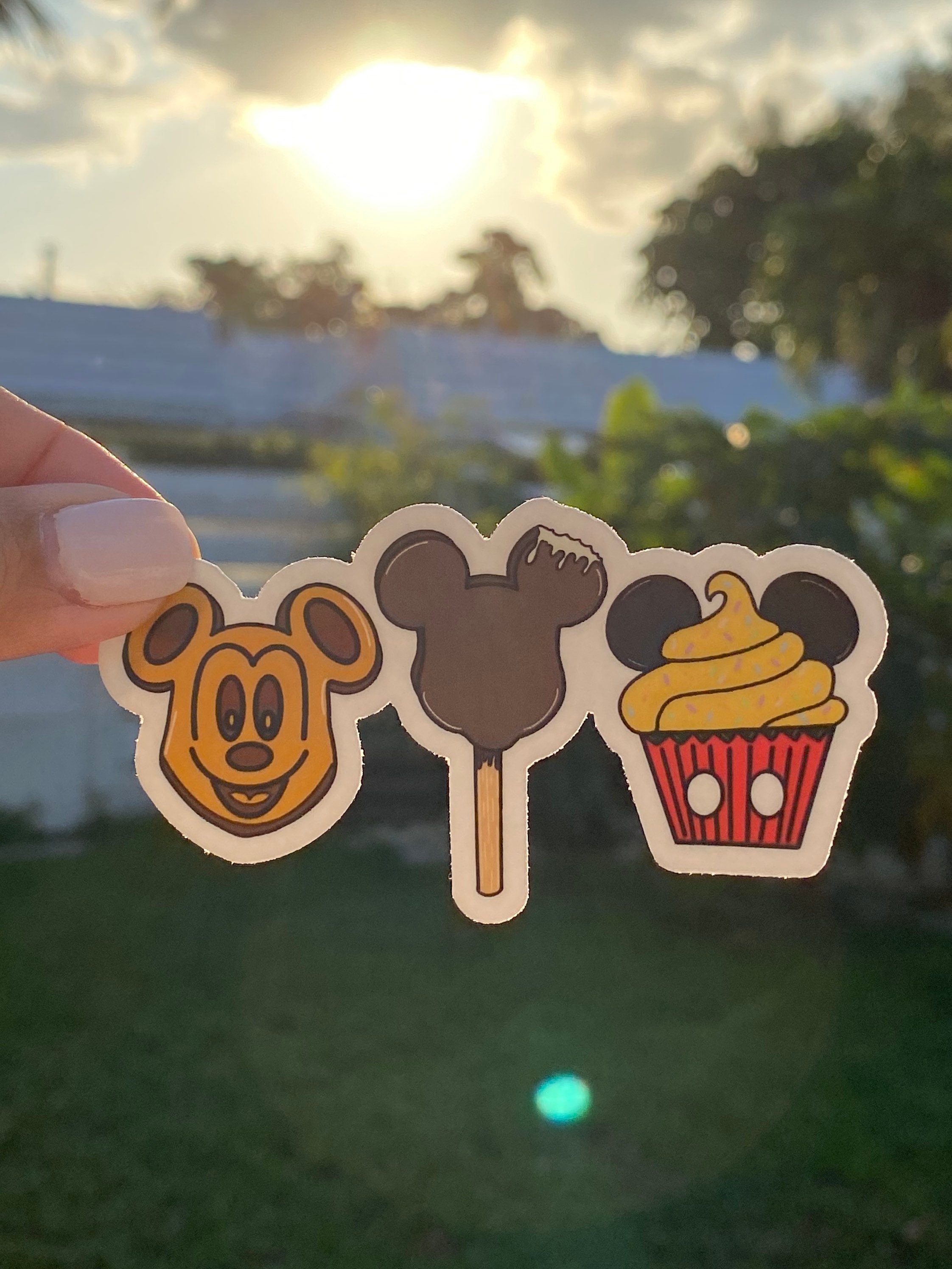 Mickey Waffle Sticker DISNEY stickers Mickey Waffles Mickey ice cream Mickey | Etsy