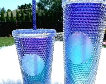 スターバックス マーメイド ブルー/パープル オンブレ スタッズ