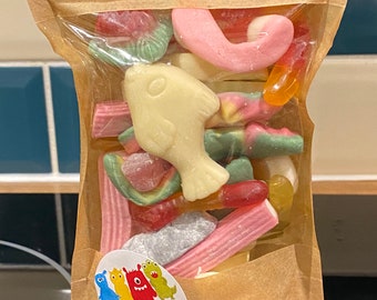 Pick n Mix Sweets: Gummy, Fizzy, Marshmallow - Resealable Pouch