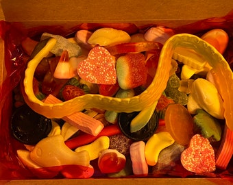 Selección de dulces Pick 'n' Mix: ¡caja de regalo envuelta a pedido!