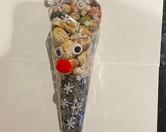 Reindeer Dog Treat Cone: Christmas Puppy Gift