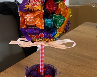 Medium Sweet Tree: Handmade Chocolate Candy Bouquet Gift