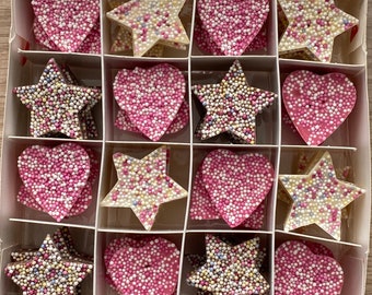 Heart & Star Chocolates Gift Box - 48 Piece Candy Mix