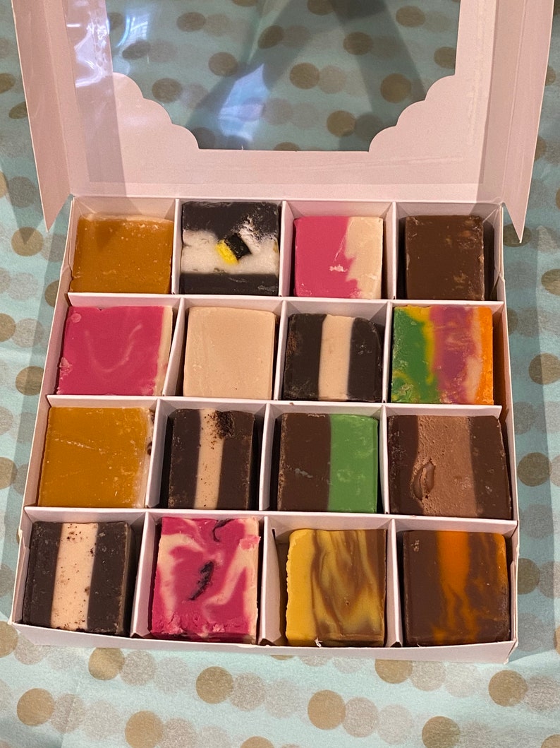 Handmade Fudge Variety Box: 16-piece Gourmet Flavors - Etsy