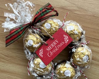 Ferrero Rocher Christmas Gift Wreath. Stocking filler ideas!