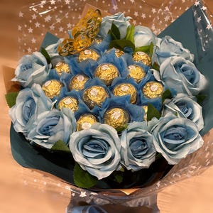 Handmade Ferrero Rocher & Flower Bouquet – A Unique and Beautiful Gift!
