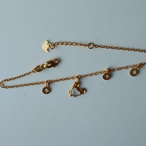 22k 916 gold bracelet-charm bracelet 4.6g