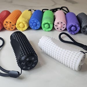 ZenTube Sensory Fidget Roller for ADHD Anxiety Neurodivergent Focus, Spiky Calming Tool with Spinner, Clicker and Rolling Ball Stimming Aid